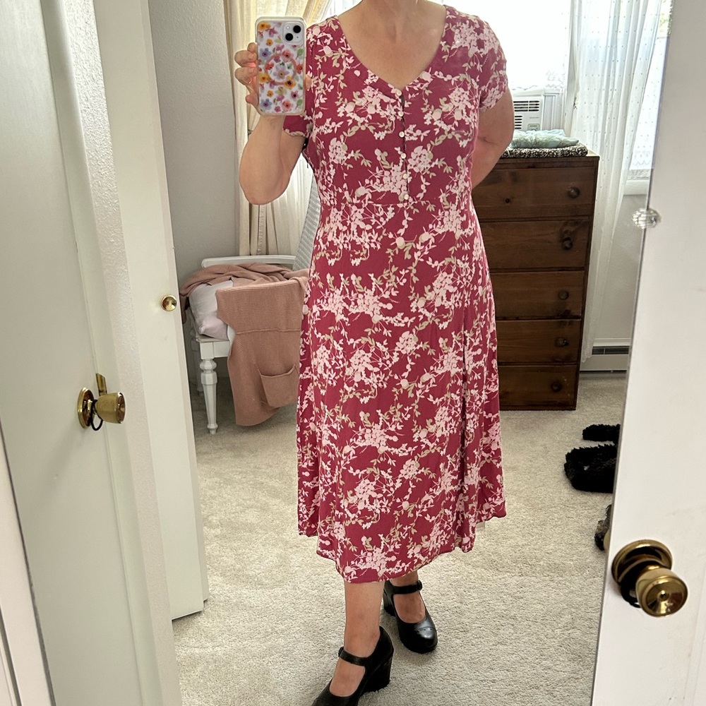 Eddie Baure Size 2x Rose Red Dress